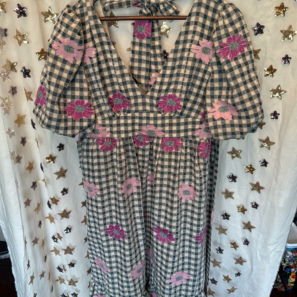 NWT Caara Gingham Dress